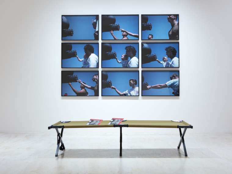 Allan Sekula, War Without Bodies, 1991/1996. Installation view. Photo by Matthew Septimus.