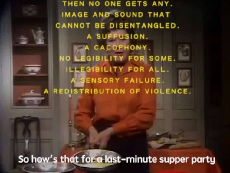 A Recipe for Disaster, Carolyn Lazard, 2018.