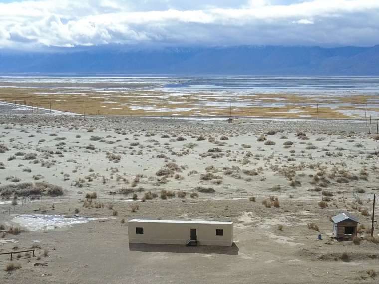 Owens Lake Land Observatory, a CLUI exhibit facility at Swansea, California, 	 	CLUI photo