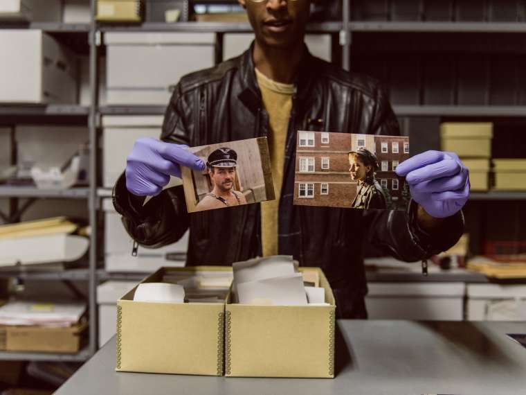 Aay Preston-Myint in residence at the Leather Archives and Museum in Chicago, Illinois. Photos by Ryan Edmund Thiel, courtesy of Sixty Inches From Center.