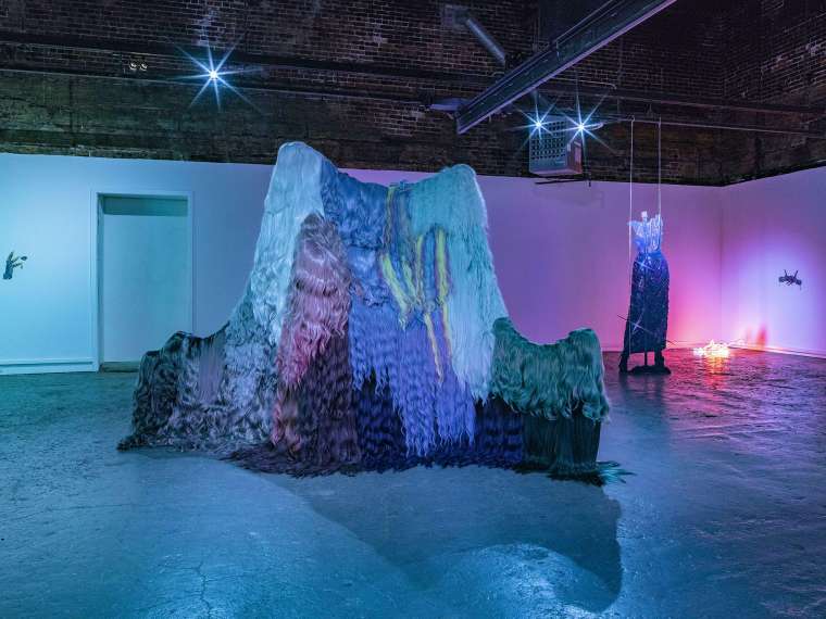 Julie Henson: Character Studies, 2021, installation view, The Buffalo Institute for Contemporary Art. Photo: Nando Alvarez-Perez.
