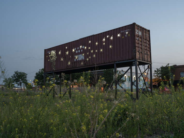Xavier Tavera, Evocation of a Latin Dance Hall, Lake Street and 27th Ave., Minneapolis, MN.
Photo courtesy of the artist