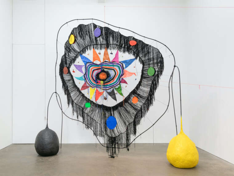Michelle Segre, “Eight Body Chorus,” 2021 , 144 x 166 x 54 inches, yarns, wire, steel,
acrylic polymer, paper-maché, plaster, beeswax, dried mushrooms. Photo by Adam Reich.