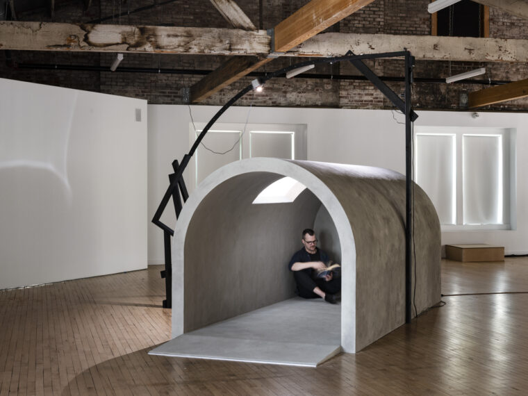 Installation view of “Where Time Runs Backwards,” Photo by Marin Seck
