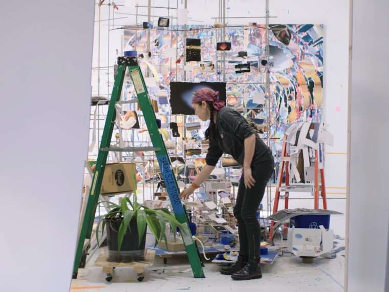Sarah Sze, Production still from Art in the Twenty-First Century. ©Art21, Inc. 2023.