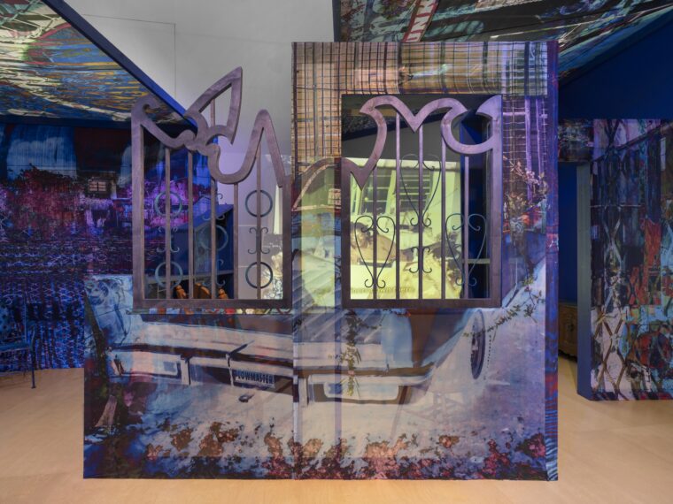 Cornelius Tulloch, Poetics of Place, 2023. Installation view at Locust Projects, Photo by Zachary Balber.