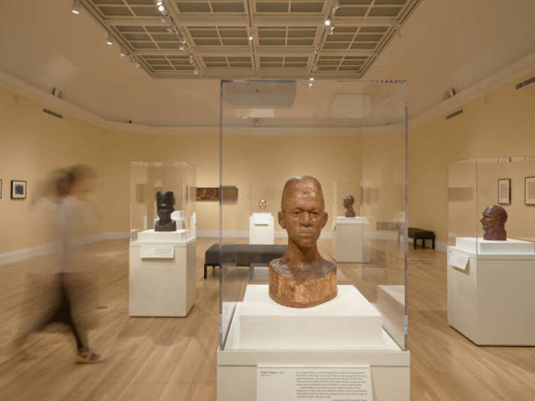 Installation view of Nancy Elizabeth Prophet: I Will Not Bend An Inch at the RISD Museum