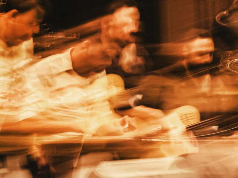 Firas Zreik, performance at Roulette on April 20, 2024. Photo by Daniel Efram.