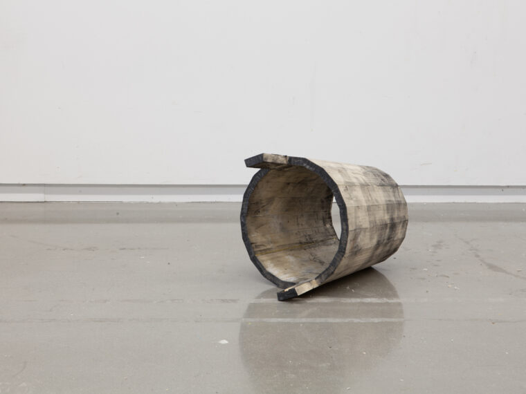 Iñigo Manglano-Ovalle, Untitled, 2023. Pine and graphite. Courtesy of the artist.